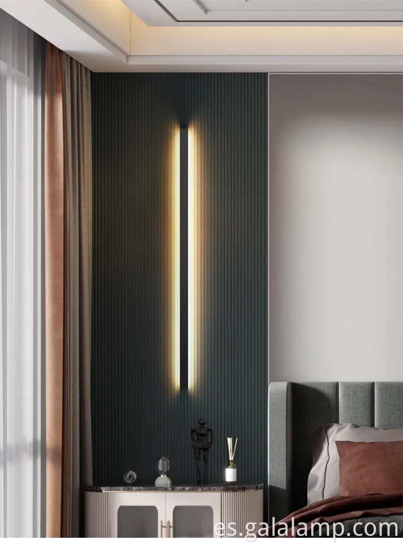 Elegante luz de apliques de pared interior para áreas de lectura acogedoras